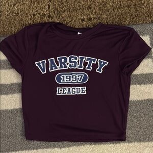 Varsity League 1997 Maroon Crop Top